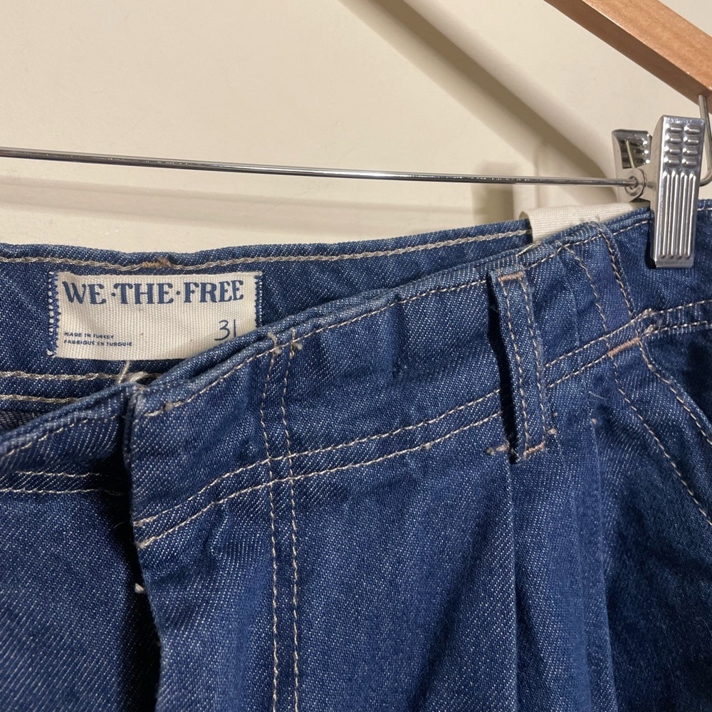 Free People Equinox Denim Trouser in Ritual Blue - Picture 6 of 9